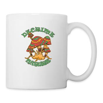 Decrime Nature Champignon Magique Coloré Trippy - Mug blanc - blanc - Droite