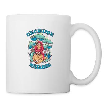 Decrime Nature Champignon Magique Coloré Trippy - Mug blanc - blanc - Droite