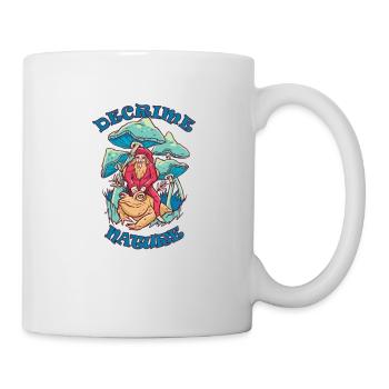Decrime Nature Colorful Magic Mushroom Trippy - Tasse - Weiß - Rechts
