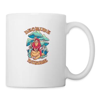 Decrime Nature Colorful Magic Mushroom Trippy - Tasse - Weiß - Rechts
