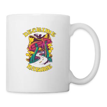 Decrime Nature Champignon Magique Coloré Trippy - Mug blanc - blanc - Droite