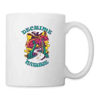 Decrime Nature Champignon Magique Coloré Trippy - Mug blanc - blanc - Droite