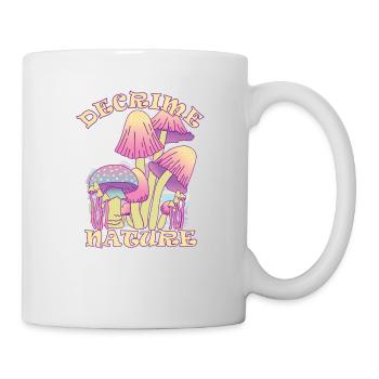 Decrime Nature Champignon Magique Coloré Trippy - Mug blanc - blanc - Droite