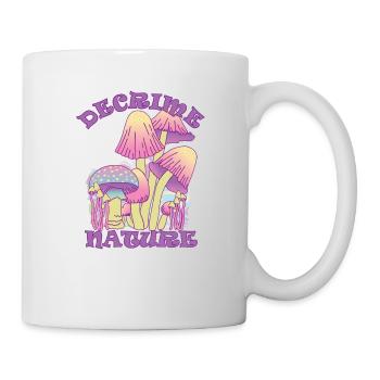 Decrime Nature Colorful Magic Mushroom Trippy - Mug - white - Right