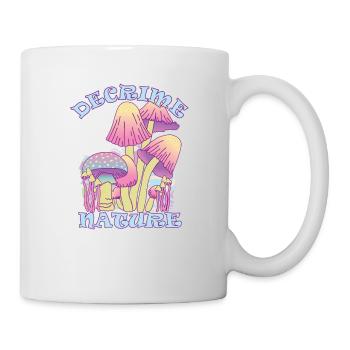 Decrime Nature Colorful Magic Mushroom Trippy - Mug - white - Right