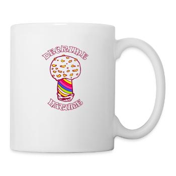 Decrime Nature Colorful Magic Mushroom Trippy - Tasse - Weiß - Rechts