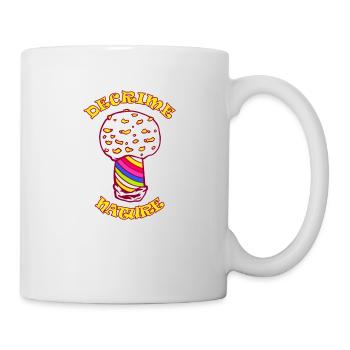 Decrime Nature Colorful Magic Mushroom Trippy - Tasse - Weiß - Rechts