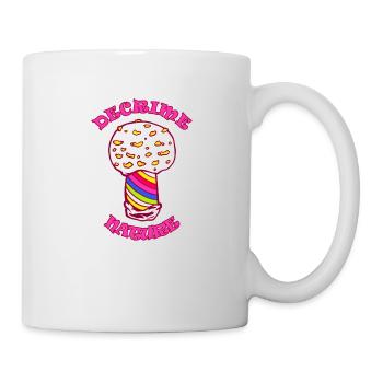 Decrime Nature Colorful Magic Mushroom Trippy - Tasse - Weiß - Rechts