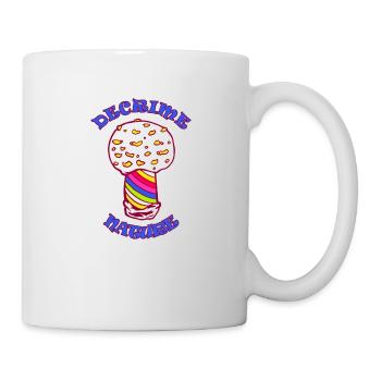 Decrime Nature Colorful Magic Mushroom Trippy - Mug - white - Right