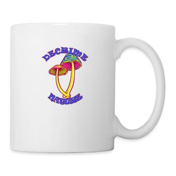 Decrime Nature Colorful Magic Mushroom Trippy - Tasse - Weiß - Rechts