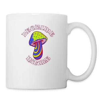 Decrime Nature Champignon Magique Coloré Trippy - Mug blanc - blanc - Droite