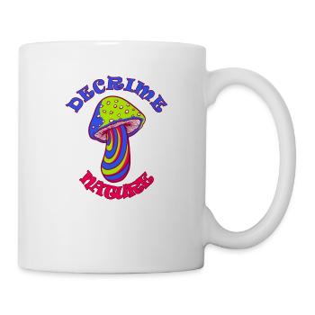 Decrime Nature Colorful Magic Mushroom Trippy - Mug - white - Right