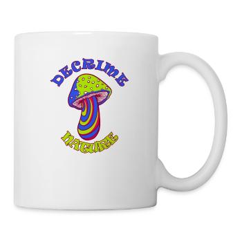 Decrime Nature Colorful Magic Mushroom Trippy - Mug - white - Right