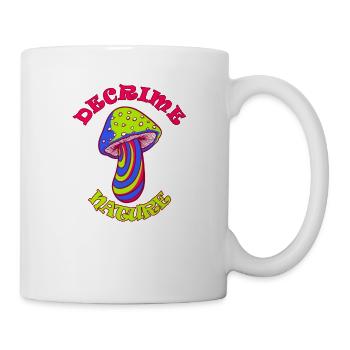 Decrime Nature Colorful Magic Mushroom Trippy - Mug - white - Right