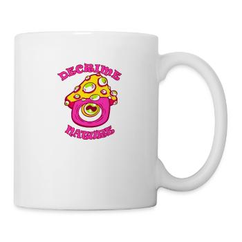 Decrime Nature Champignon Magique Coloré Trippy - Mug blanc - blanc - Droite