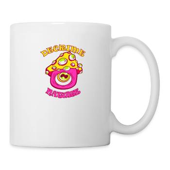 Decrime Nature Champignon Magique Coloré Trippy - Mug blanc - blanc - Droite
