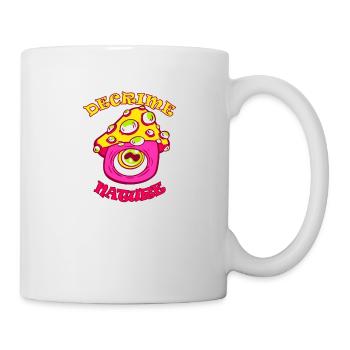 Decrime Nature Colorful Magic Mushroom Trippy - Mug - white - Right