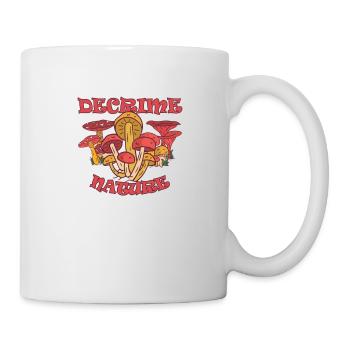 Decrime Nature Colorful Magic Mushroom Trippy - Tasse - Weiß - Rechts