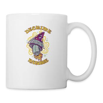 Decrime Nature Coloré Magic Mushroom Rocket - Mug blanc - blanc - Droite