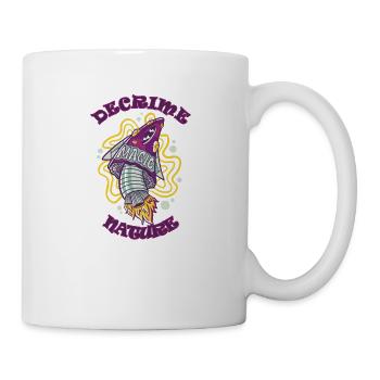 Decrime Nature Coloré Magic Mushroom Rocket - Mug blanc - blanc - Droite