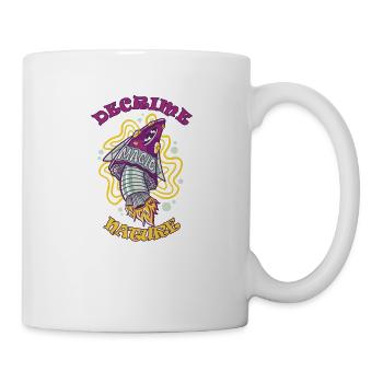 Decrime Nature Coloré Magic Mushroom Rocket - Mug blanc - blanc - Droite