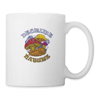 Decrime Nature Champignon Magique Coloré Trippy - Mug blanc - blanc - Droite