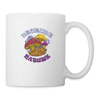 Decrime Nature Colorful Magic Mushroom Trippy - Tasse - Weiß - Rechts