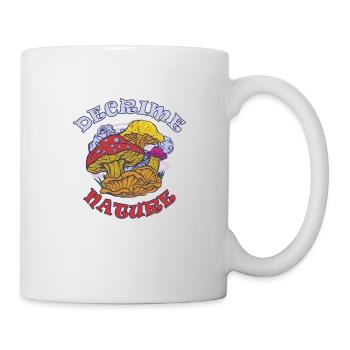 Decrime Nature Colorful Magic Mushroom Trippy - Mug - white - Right