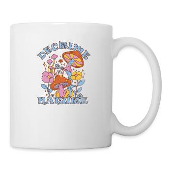 Decrime Nature Colorful Magic Mushroom Trippy - Tasse - Weiß - Rechts