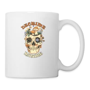 Decrime Nature Colorful Magic Mushroom Skull - Mug - white - Right