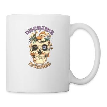 Decrime Nature Colorful Magic Mushroom Skull - Tasse - Weiß - Rechts