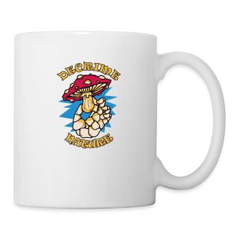 Decrime Nature Colorful Magic Mushroom Skeleton - Tasse - Weiß - Rechts