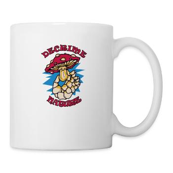 Decrime Nature Colorful Magic Mushroom Skeleton - Mug - white - Right