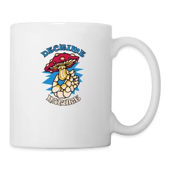 Decrime Nature Colorful Magic Mushroom Skeleton - Tasse - Weiß - Rechts