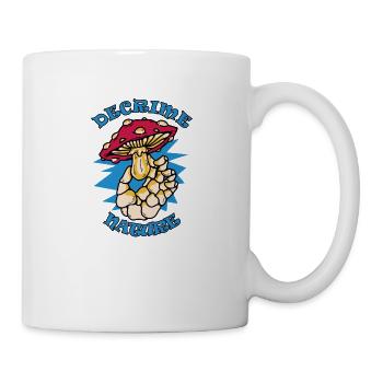Decrime Nature Colorful Magic Mushroom Skeleton - Mug - white - Right
