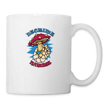 Decrime Nature Colorful Magic Mushroom Skeleton - Mug - white - Right