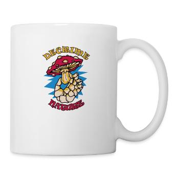Decrime Nature Colorful Magic Mushroom Skeleton - Mug - white - Right