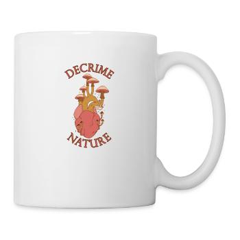 Decrime Nature Colorful Magic Mushroom Heart - Mug - white - Right