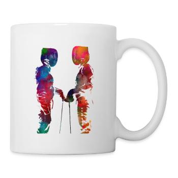 fencing sport art #fencing #sport - Mug - white - Right