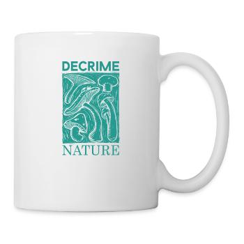 Decrime Nature Stylish Mushroom Print - Tasse - Weiß - Rechts