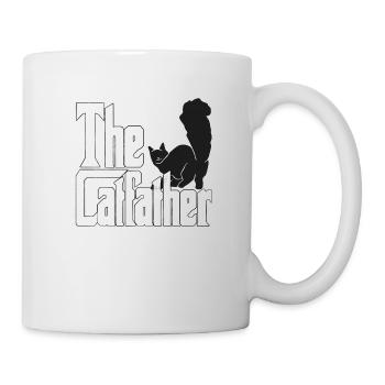 Cat Dad The Catfather Crazy Cat Father Kitty Daddy - Mug blanc - blanc - Droite