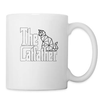 Cat Dad The Catfather Crazy Cat Father Kitty Daddy - Mug blanc - blanc - Droite