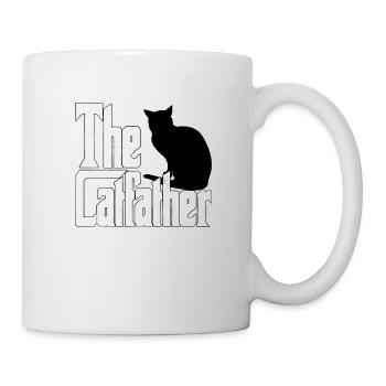 Cat Dad The Catfather Crazy Cat Father Kitty Daddy - Mug blanc - blanc - Droite