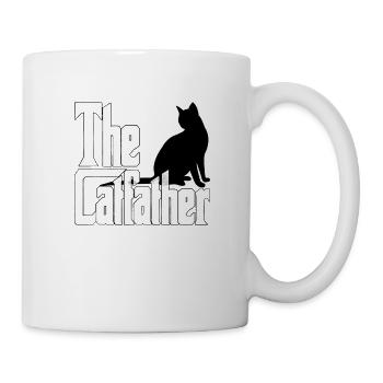Cat Dad The Catfather Crazy Cat Father Kitty Daddy - Mug - white - Right