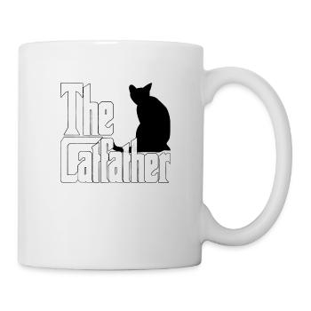 Cat Dad The Catfather Crazy Cat Father Kitty Daddy - Mug blanc - blanc - Droite