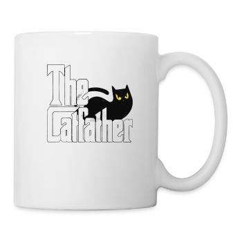 Cat Dad The Catfather Crazy Cat Father Kitty Daddy - Mug blanc - blanc - Droite