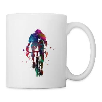 Cycling #cycling #sport #bike - Mug - white - Right