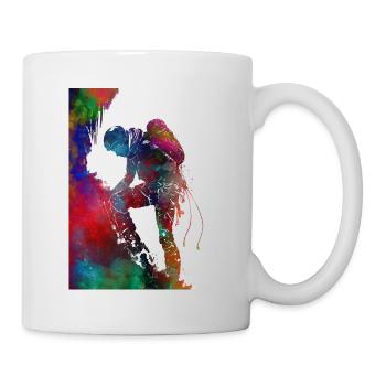 Mountaineer Climbing Sport Art #mountaineer #climb - Mug - white - Right