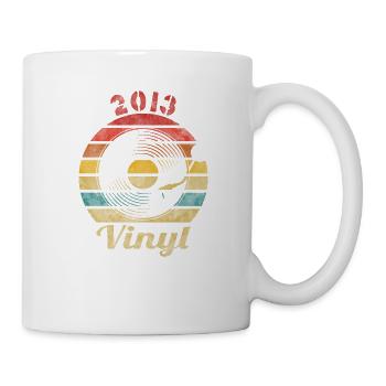 2013 Vinyl Retro Record Vintage Music - Tasse - Weiß - Rechts