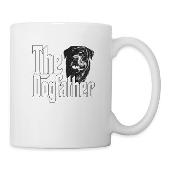 Rottweiler Dog Dad Dogfather Dogs Daddy Father Rot - Tasse - Weiß - Rechts